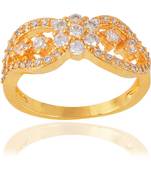 Fashion Artificial Fancy Party Wear Daily Wear Designer Gold Plated Ring For Women