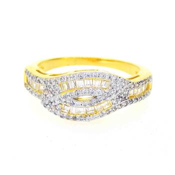 Stylish Fancy Classic Designer High Quality Gold Plated Metal Band Ring For Her Women Girls Girlfriend 1