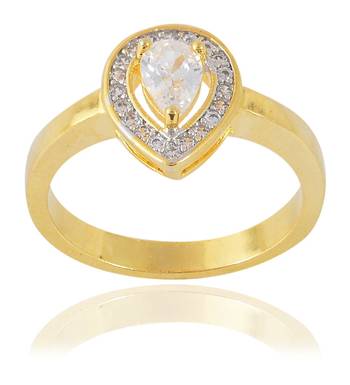 Designer Fancy Stylish Two Tone Gold Plated Ring for Women Girls (IR-0165)    1
