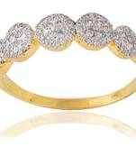 Gold Metal Ring For Women - Size: 15