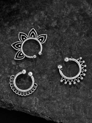 Silver nose-ring 1