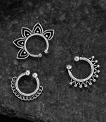 Silver nose-ring