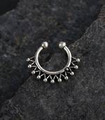 Silver nose-ring