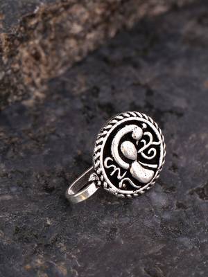 Silver nose-ring 1
