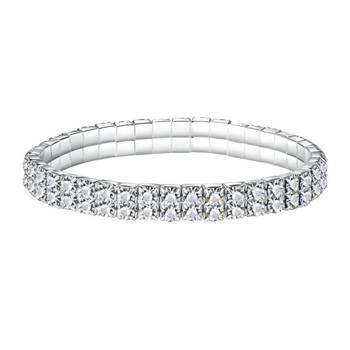 Silver cubic zirconia anklets 2