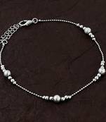 Silver anklets