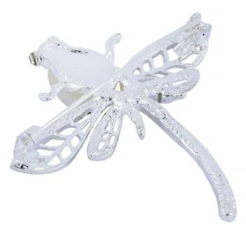 Silver pearl brooch 3