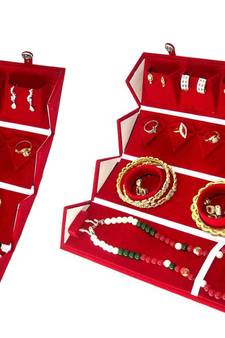 Maroon jewellery-box
