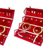 Maroon jewellery-box