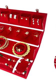 Maroon jewellery-box