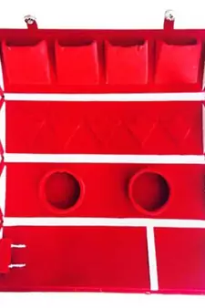 Maroon jewellery-box