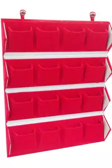 atorakushon Velvet 16 Pair Earrings Organizer Jewellery Box for Women and Girls maroon