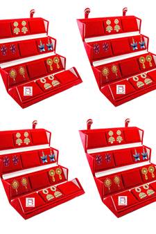 Maroon jewellery-box