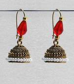 Red Antique Jhumkas