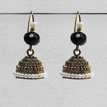 Black Antique Jhumkas 1