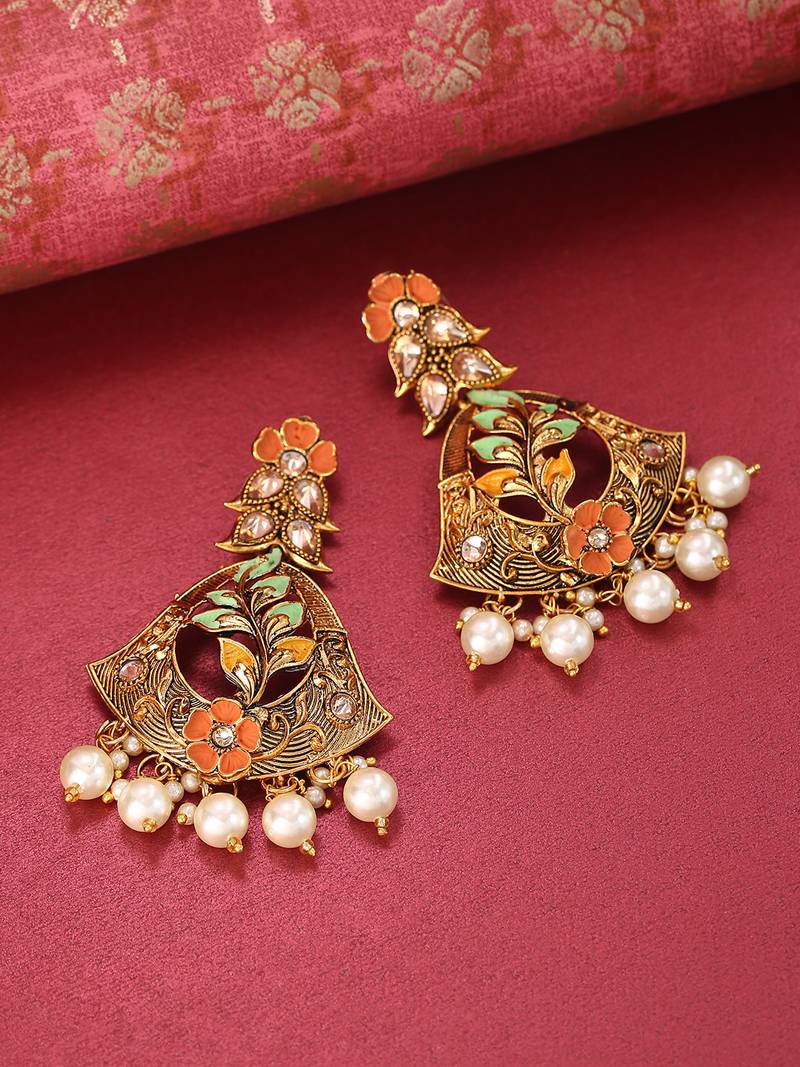 Orange earrings Priyaasi 3238220