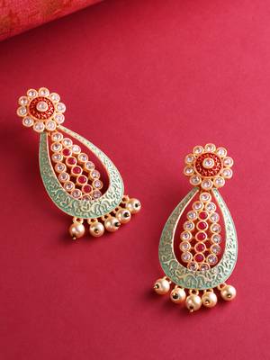 Red earrings 1