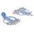 Blue earrings