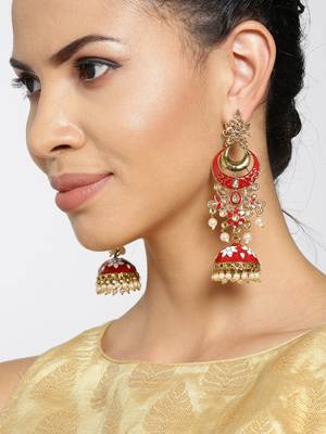 Red earrings 2