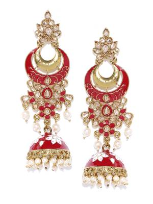 Red earrings 3
