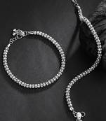 Silver anklets