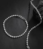 Silver anklets