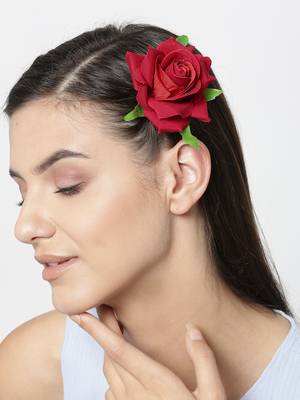 Maroon hair-accessories 1