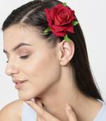 Maroon hair-accessories