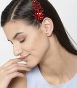 Maroon hair-accessories