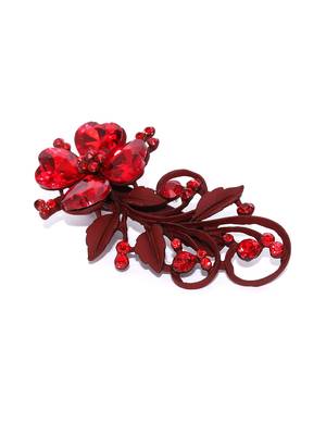 Maroon hair-accessories 2