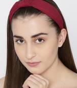 Maroon hair-accessories