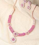 Pink necklace-sets