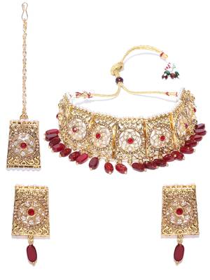 Red necklace-sets 3