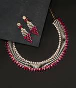 Pink necklace-sets