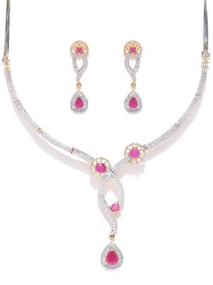 Magenta necklace-sets 3