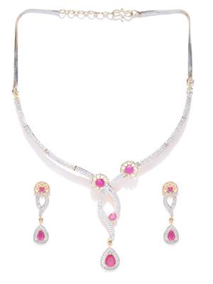 Magenta necklace-sets 4