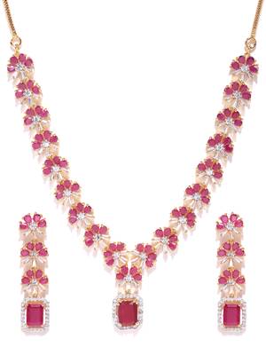 Magenta necklace-sets 3
