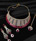 Magenta necklace-sets