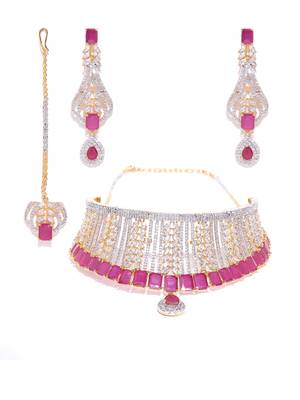 Magenta necklace-sets 3
