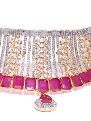 Magenta necklace-sets 4