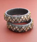Grey bangles-and-bracelets