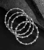 Silver bangles-and-bracelets