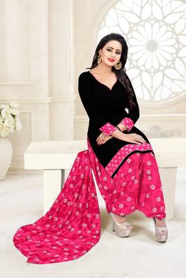 Combo Of 2 Printed Synthetic Unstitched Salwar With Dupatta 2