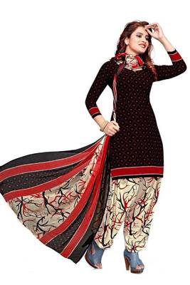 Combo Of 2 Printed Synthetic Unstitched Salwar With Dupatta 3
