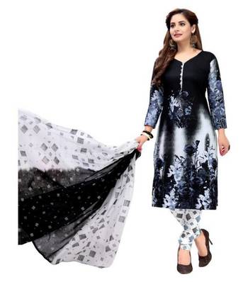Combo Of 2 Printed Synthetic Unstitched Salwar With Dupatta 2
