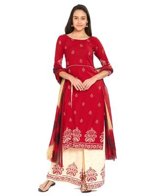 Combo Of 2 Printed Synthetic Unstitched Salwar With Dupatta 2