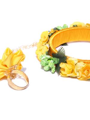 Yellow haath-phool-hath-panja 5