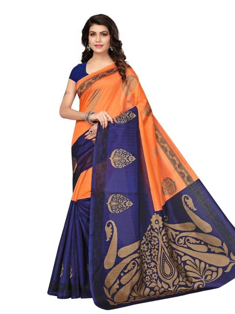 Combo Of 2 Art Silk Saree With Blouse
