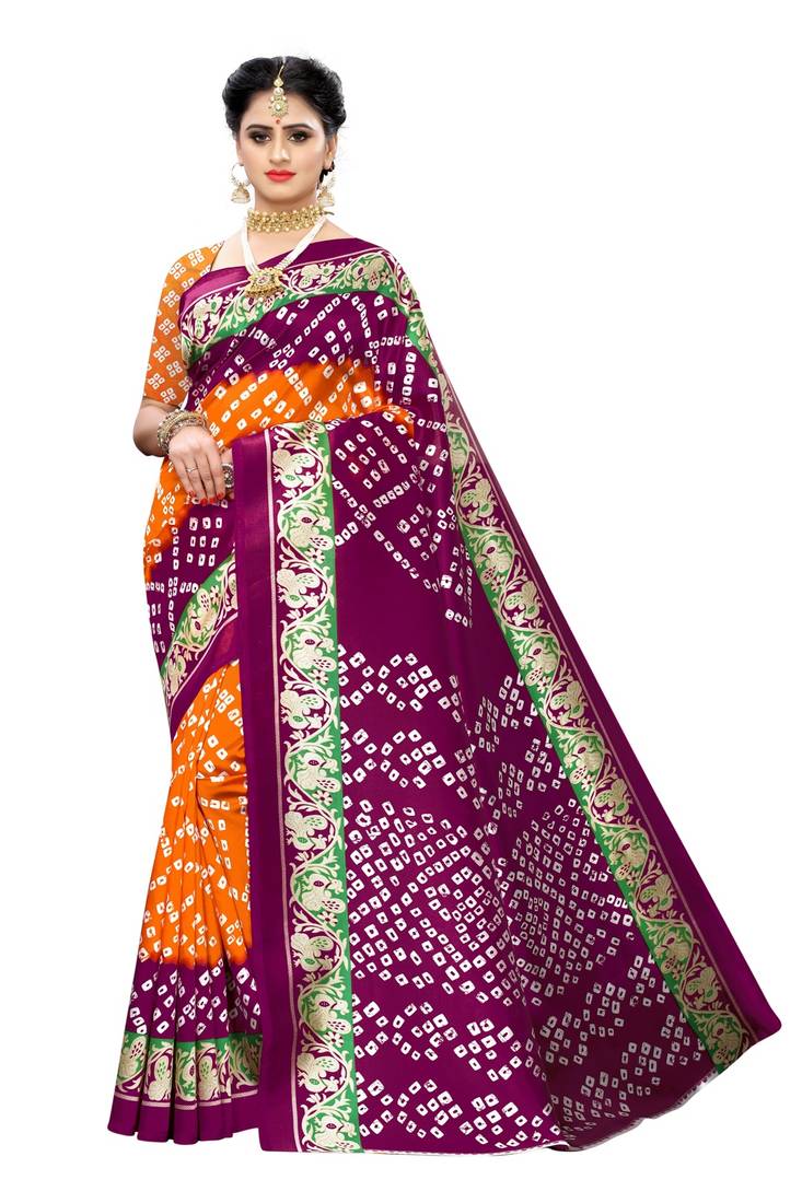 Combo Of 2 Art Silk Saree With Blouse