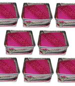 atorakushon   Transparent Saree Cover Garments Storage Bags Wardrobe Organizer Pack of 8 (Silver)